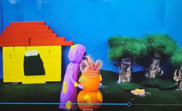 Et skjermbilde av stop motion film